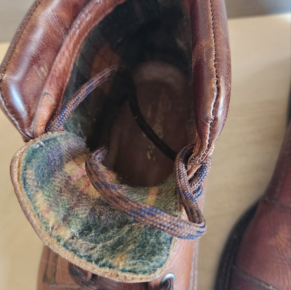 Eddie Bauer Made In Italy Leather Boots size In Pics. - Picture 3 of 12
